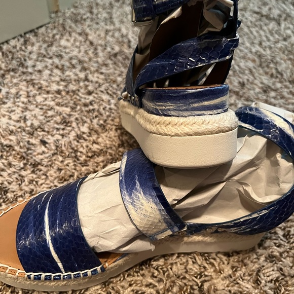 Sarto color blue size 6.5 leather - Picture 8 of 11